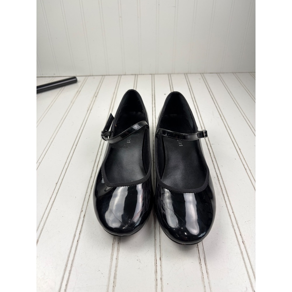 Madden Girl Vintage Tutu Black Patent Leather Mary Jane Flats Women's Size 7.5 - Picture 2 of 11
